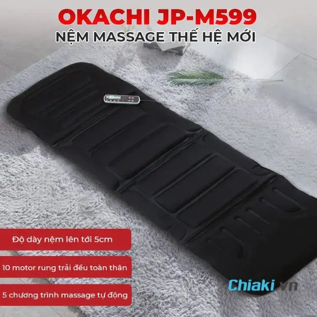 Đệm massage to&agrave;n th&acirc;n Okachi JP-M599