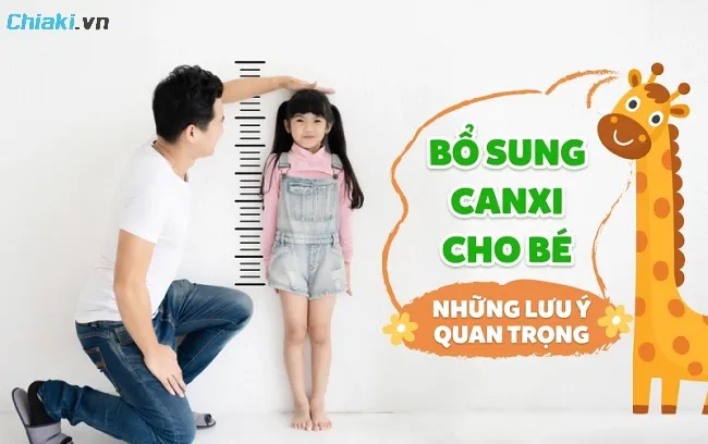 Một số lưu &yacute; khi bổ sung canxi cho trẻ tr&ecirc;n 1 tuổi