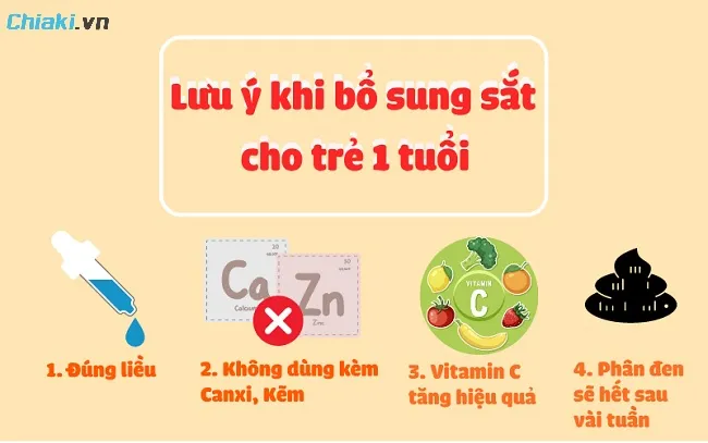 Một số lưu &yacute; khi bổ sung sắt hữu cơ cho b&eacute; tại nh&agrave;