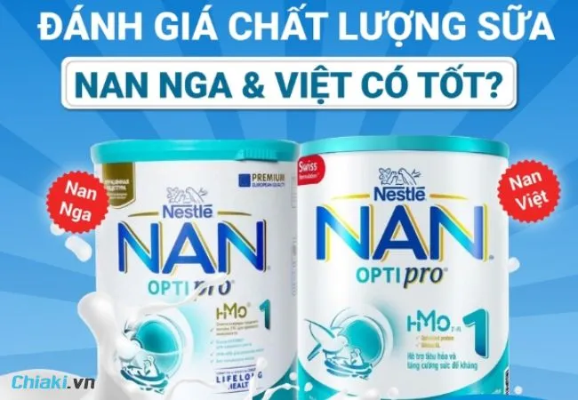 NAN Việt tập trung v&agrave;o việc bổ sung HMO với h&agrave;m lượng cao hơn NAN Nga,
