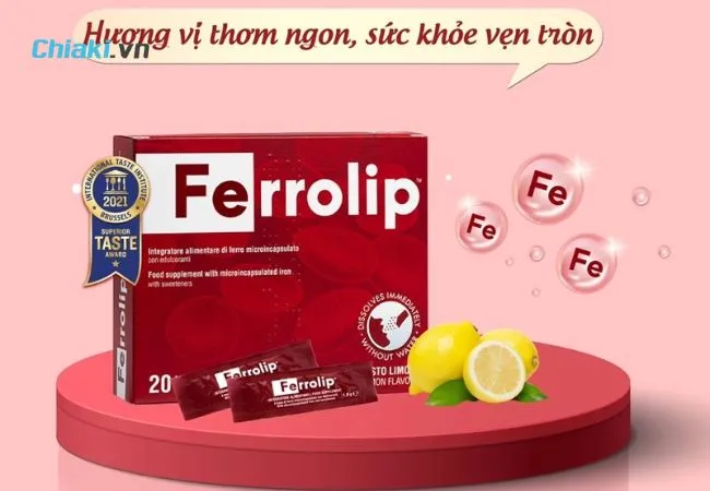 Ferrolip cho phụ nữ mang thai l&agrave; một trong những d&ograve;ng sắt sinh học đầu ti&ecirc;n được b&aacute;n tại Việt Nam