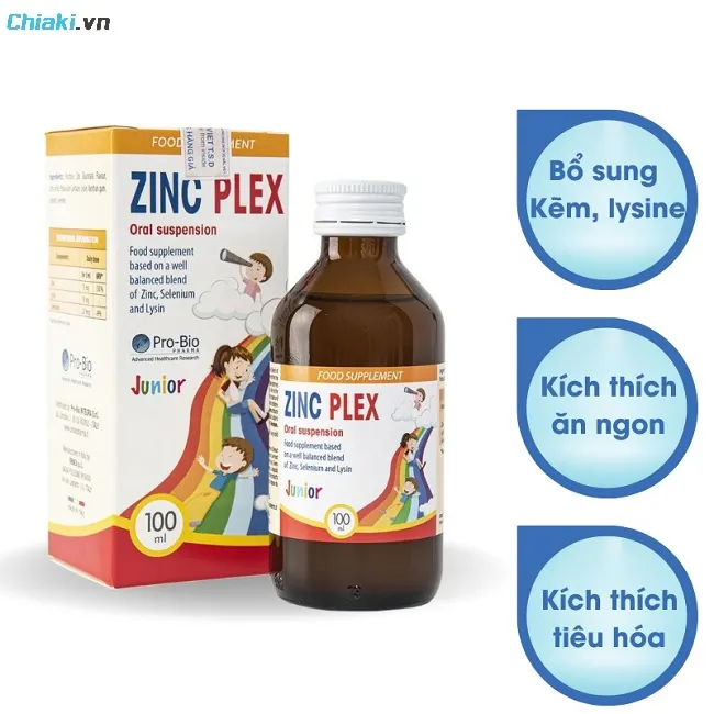 Siro bổ sung kẽm cho trẻ biếng ăn, chậm lớn ZinC Plex