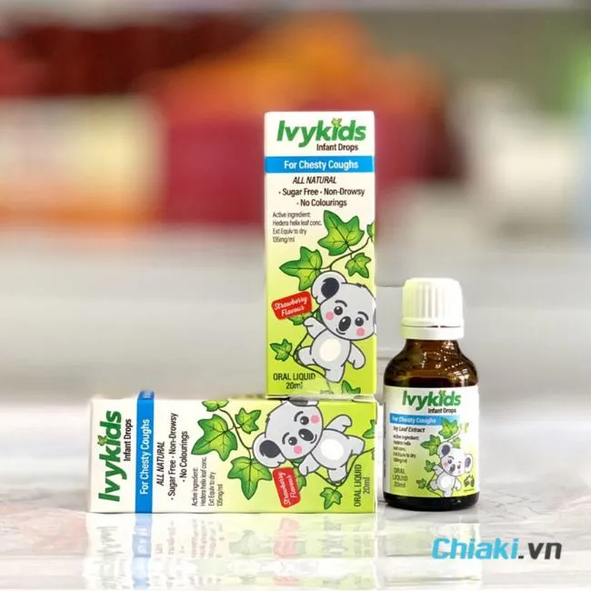 Siro trị sổ mũi nghẹt mũi cho b&eacute; sơ sinh Ivy Kids