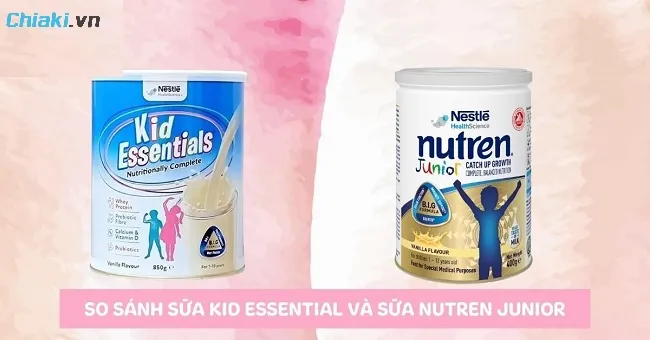 So s&aacute;nh sữa Kid Essential v&agrave; Nutren th&igrave; cả hai đều l&agrave; sản phẩm dinh dưỡng