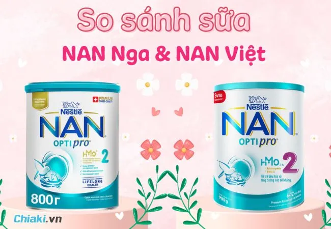 Cả hai d&ograve;ng sữa NAN Nga v&agrave; Nan Việt đều c&ugrave;ng thuộc tập đo&agrave;n dinh dưỡng Nestl&eacute;