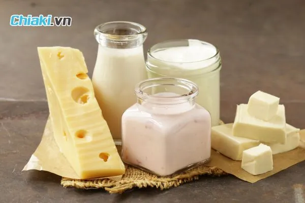 Sữa v&agrave; chế phẩm từ sữa gi&agrave;u canxi v&agrave; kẽm