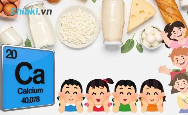 Tầm quan trọng của canxi đối với trẻ