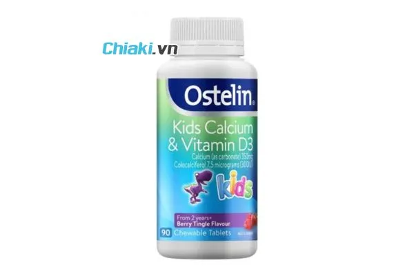 Vitamin D v&agrave; Calcium Ostelin Kids cho b&eacute; của Đức