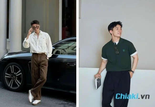 Kiểu t&oacute;c 7/3 cho mặt tr&ograve;n
