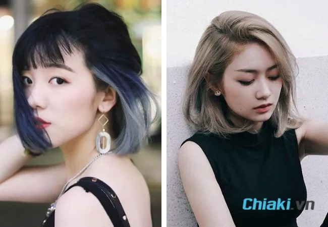 T&oacute;c ngắn uốn cụp nhuộm m&agrave;u n&agrave;o đẹp