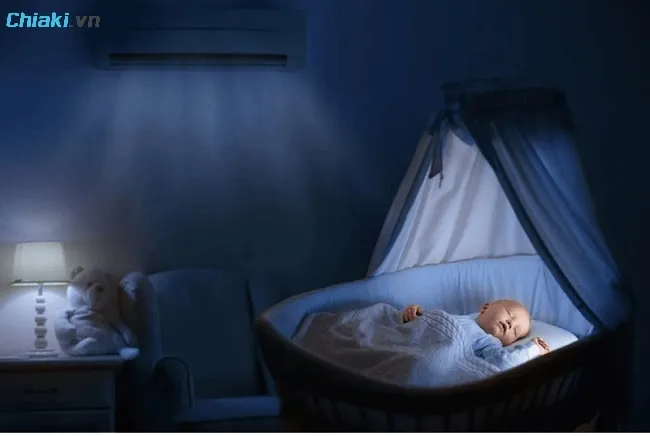 Sử dụng điều h&ograve;a nhiệt độ cho trẻ sơ sinh sẽ hỗ trợ duy tr&igrave; nhiệt độ ổn định, l&yacute; tưởng cho trẻ sơ sinh