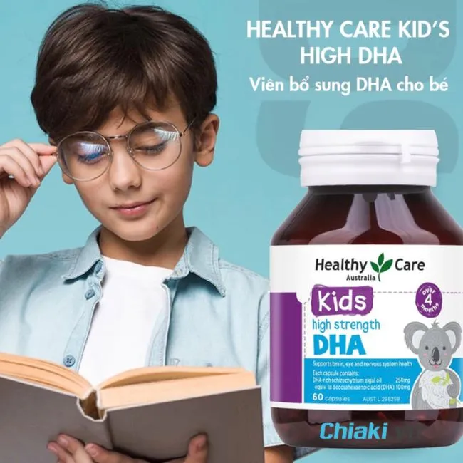 Thuốc bổ n&atilde;o tăng cường tr&iacute; nhớ học sinh Healthy Care DHA