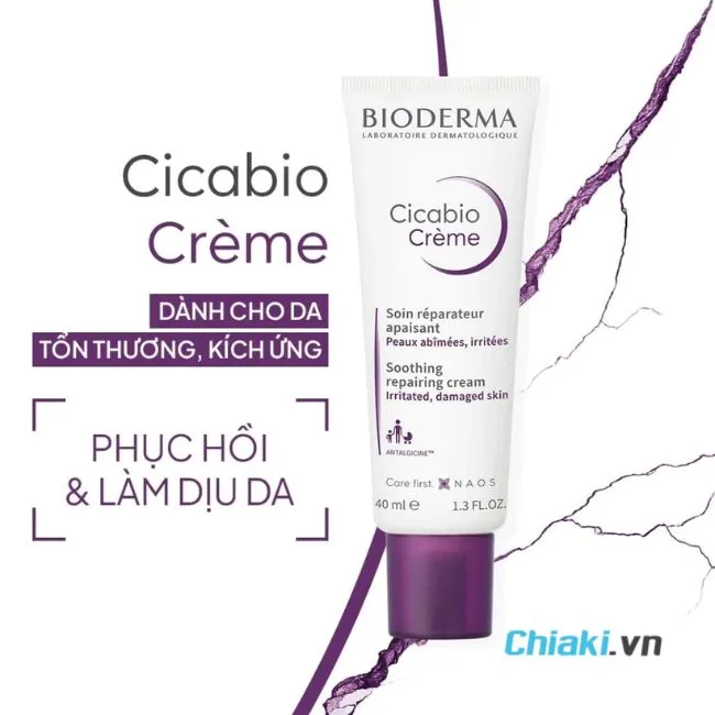 Kem dưỡng ẩm phục hồi cho da dầu mụn Biodermkem Cicabio Cream