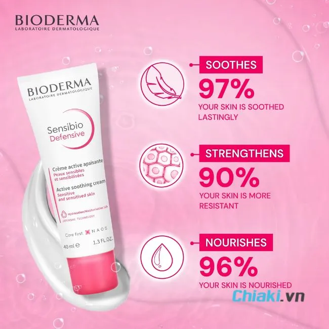Kem dưỡng cho da dầu mụn nhạy cảm Bioderma Sensibio Defensive