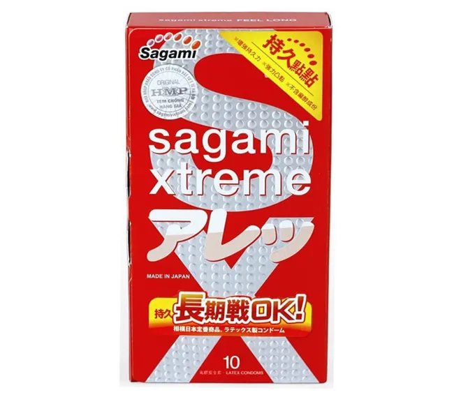 Hộp bao cao su Sagami Xtreme Feel Long c&oacute; gai 10 chiếc