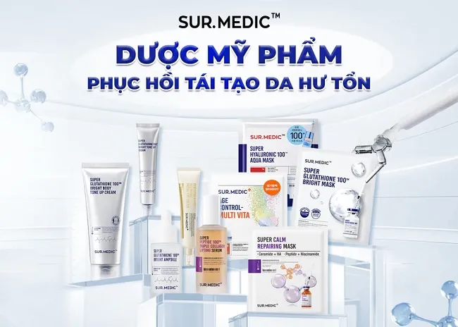 Thương hiệu dược mỹ phẩm Sur.Medic H&agrave;n Quốc cung cấp c&aacute;c giải ph&aacute;p chăm s&oacute;c da chuy&ecirc;n s&acirc;u