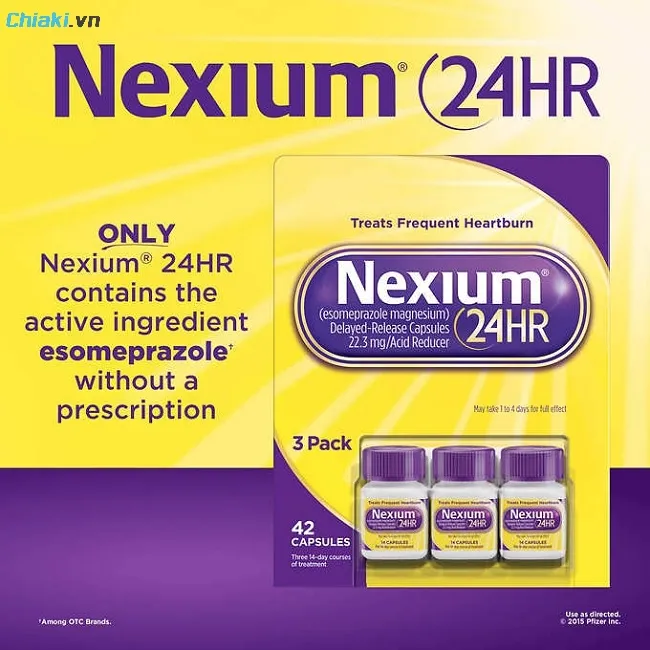 Thuốc đau bao tử Nexium 24HR điều trị tr&agrave;o ngược axit
