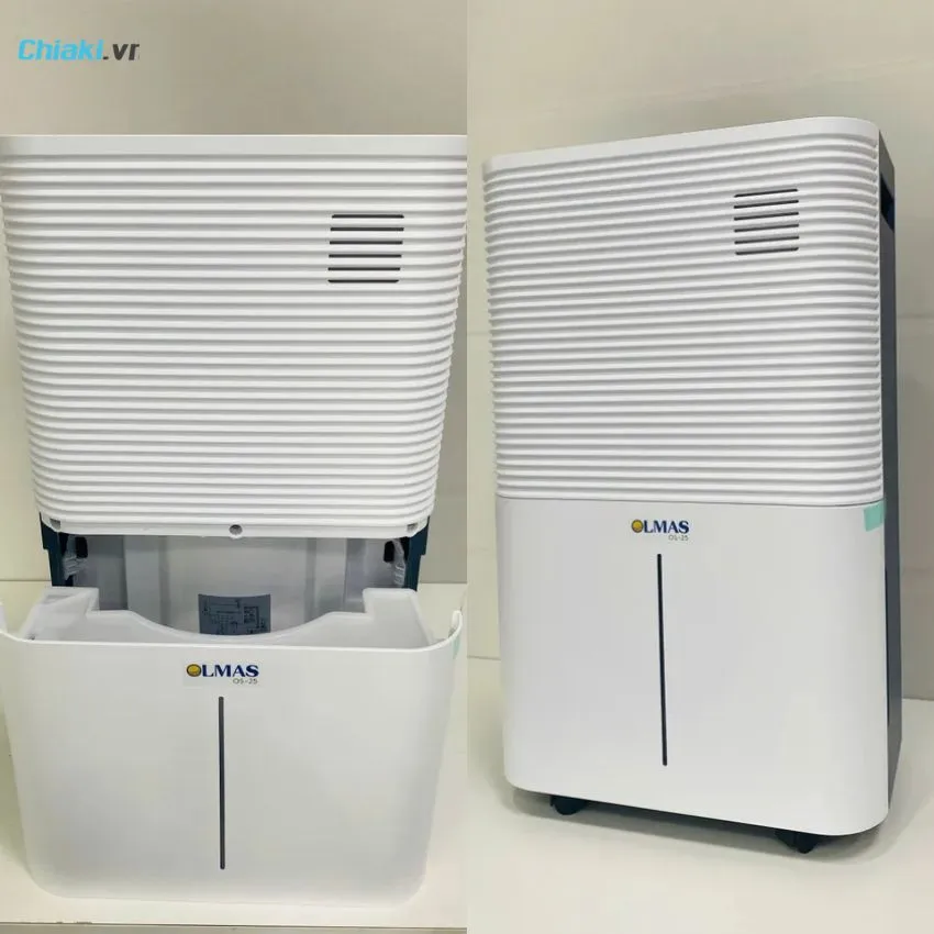 M&aacute;y h&uacute;t ẩm Olmas 25L OS-25 cho ph&ograve;ng 40-60m2 l&agrave;m kh&ocirc; s&agrave;n nh&agrave; đổ mồ h&ocirc;i với c&ocirc;ng suất 25L/ ng&agrave;y