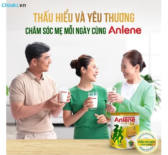 Sữa bột Anlene l&agrave; m&oacute;n qu&agrave; gi&uacute;p mẹ duy tr&igrave; sự dẻo dai để tận hưởng cuộc sống vui khỏe