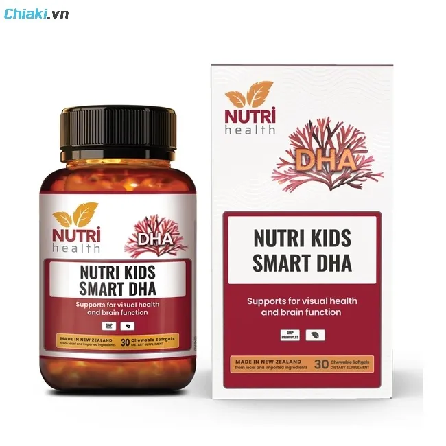 DHA d&agrave;nh cho trẻ em Nutri Kids Smart chứa nguồn gốc DHA thực vật (chiết xuất từ tảo biển)