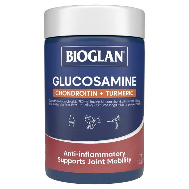 Vi&ecirc;n uống Bioglan Glucosamine + Chondroitin + Turmeric của &Uacute;c