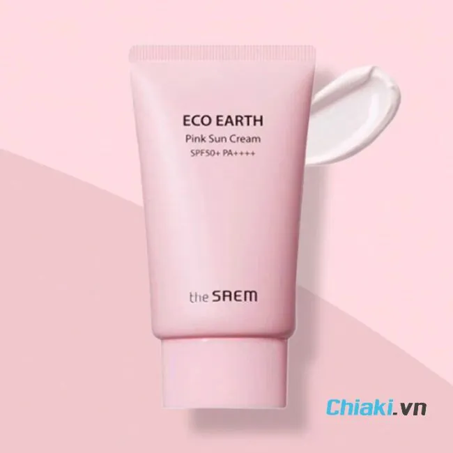 Kem chống nắng n&acirc;ng tone H&agrave;n Quốc The Saem Pink Sun