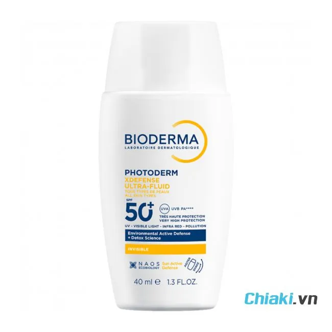 Kem chống nắng h&oacute;a học Bioderma Photoderm XDefense Ultra Fluid
