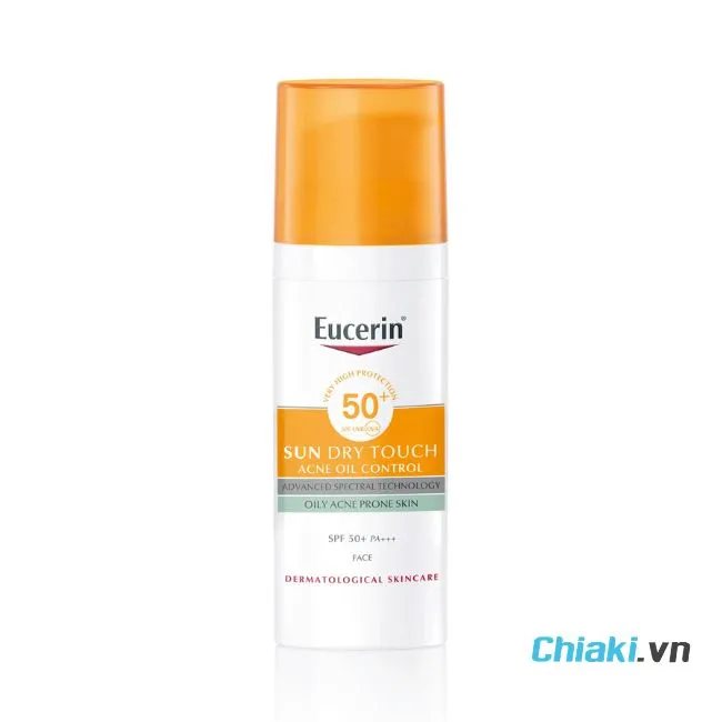 Kem chống nắng h&oacute;a học Eucerin Sun Dry Touch Acne Oil Control