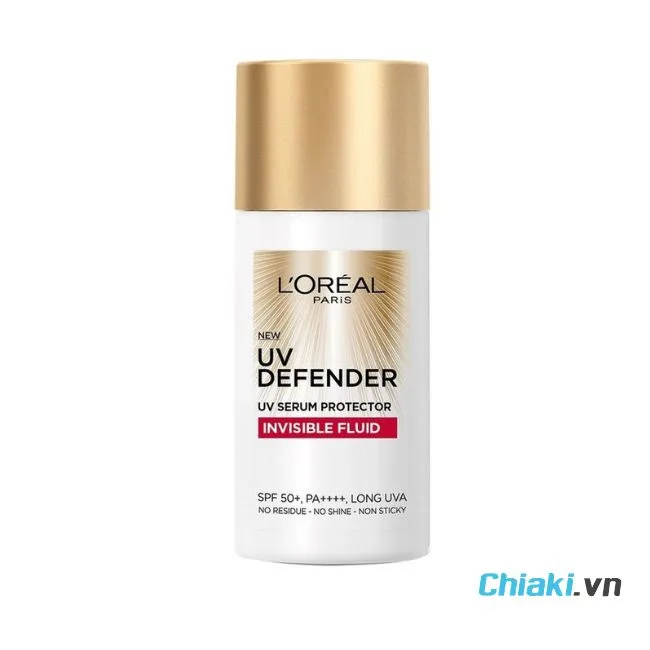 Kem chống nắng h&oacute;a học Loreal Paris UV Defender Serum Invisible Fluid&nbsp;