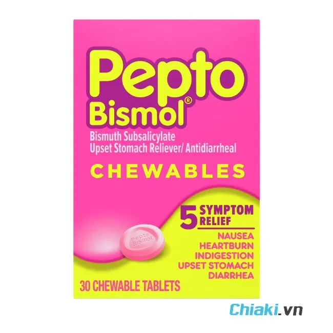 Vi&ecirc;n nhai dạ d&agrave;y Pepto Bismol Chewables