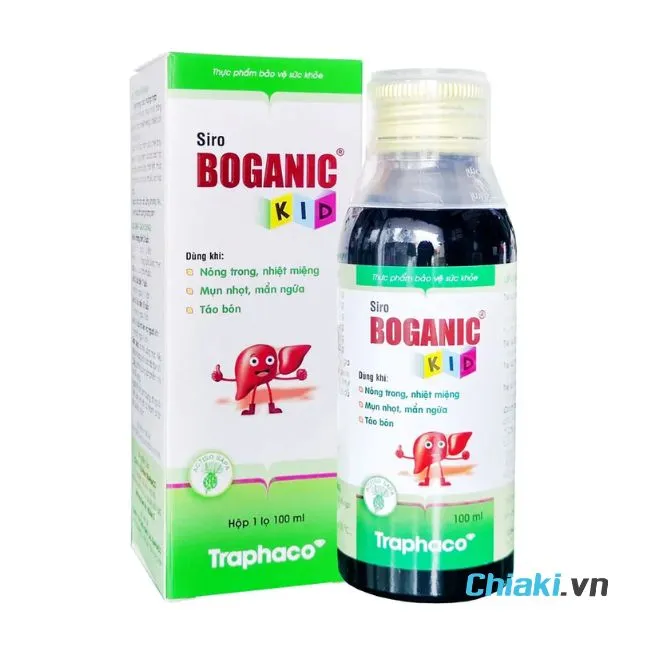 Siro m&aacute;t gan cho b&eacute; Boganic Kid