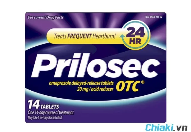 Thuốc giảm axit dạ d&agrave;y Prilosec OTC