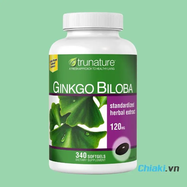 Thuốc Ginkgo Biloba của Mỹ Trunature 120mg