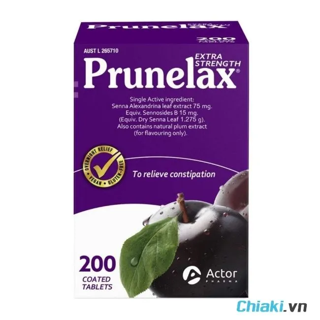 Thuốc trị t&aacute;o b&oacute;n của Mỹ Prunelax