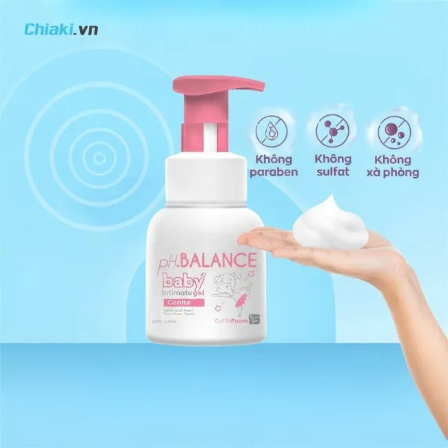 Dung dịch vệ sinh ph.BALANCE Baby cho b&eacute; trước tuổi dậy th&igrave;