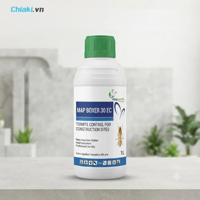 Thuốc trị mối mọt MAP BOXER 30EC th&iacute;ch hợp sử dụng cho c&ocirc;ng tr&igrave;nh, bề mặt gỗ