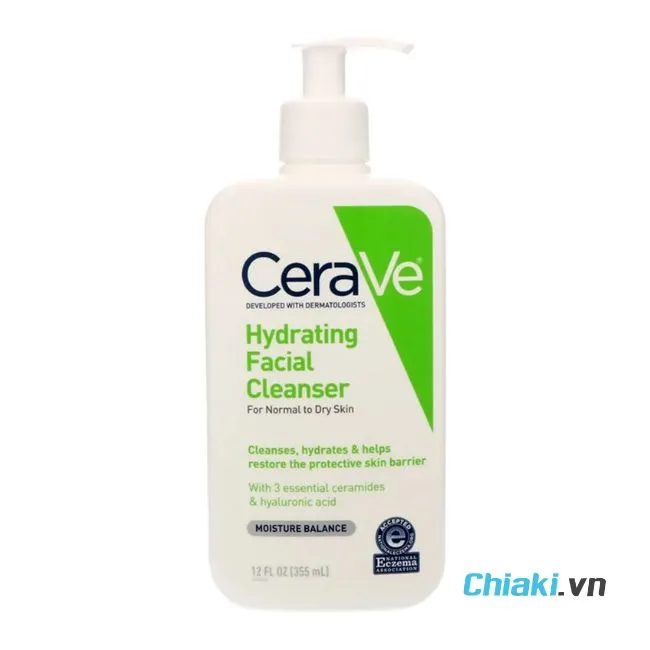 Sữa rửa mặt dược mỹ phẩm CeraVe Hydrating Foaming Oil Cleanser