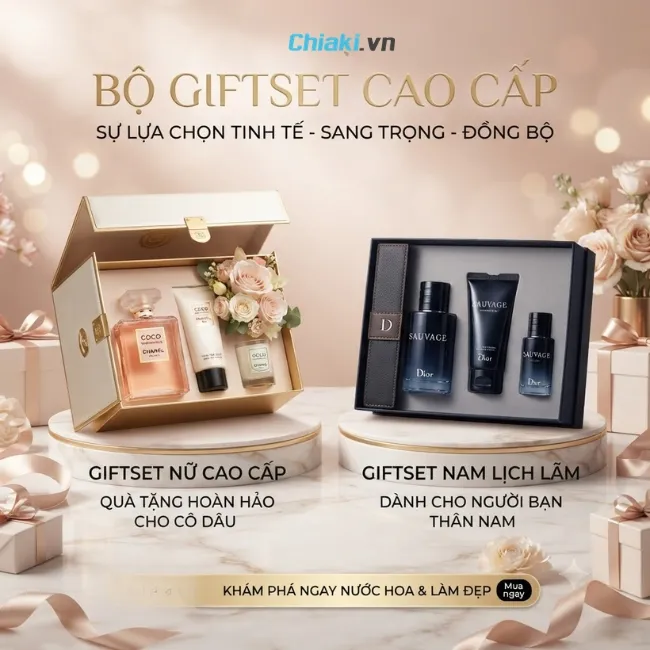 Bộ giftset cao cấp l&agrave; lựa chọn ho&agrave;n hảo d&agrave;nh tặng cho đ&aacute;m cưới bạn th&acirc;n