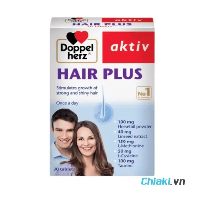 Vi&ecirc;n uống mọc t&oacute;c của Đức Doppelherz Aktiv Hair Plus