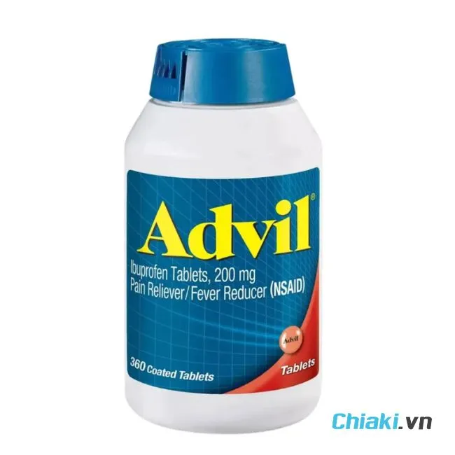 Thuốc đau đầu của Mỹ Advil 200mg
