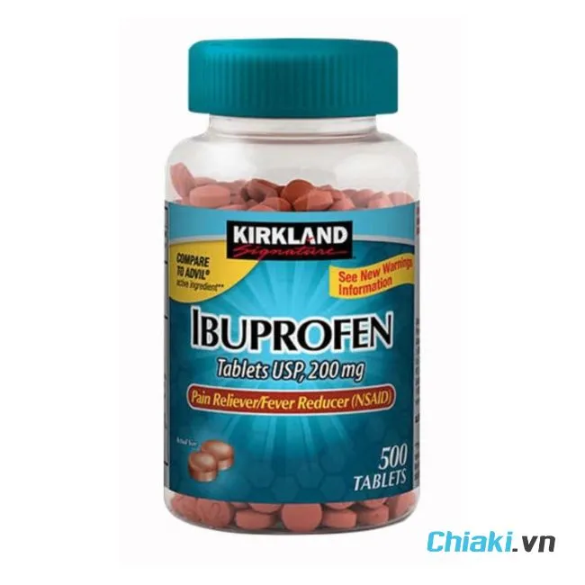 Thuốc đau đầu của Mỹ Kirkland Signature Ibuprofen 200mg