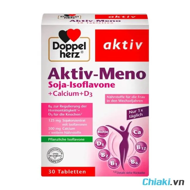 Thuốc nội tiết cho phụ nữ tiền m&atilde;n kinh Doppelherz Aktiv-Meno