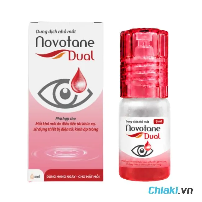 Nước nhỏ mắt đeo lens Novotane Dual