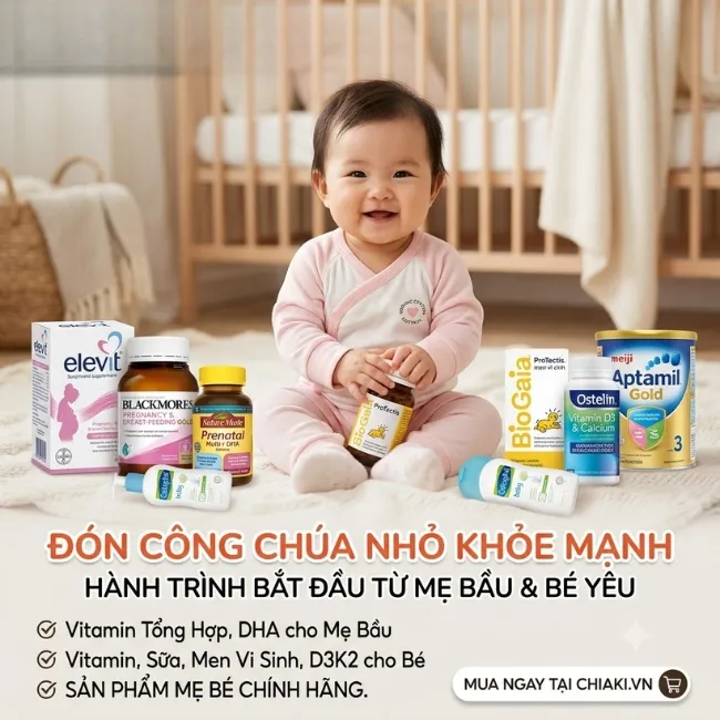 Đ&oacute;n c&ocirc;ng ch&uacute;a nhỏ khỏe mạnh c&ugrave;ng sản phẩm mẹ b&eacute; ch&iacute;nh h&atilde;ng tại Chiaki