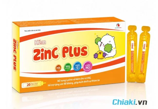 Kẽm ZinC Plus dạng ống cho b&eacute;