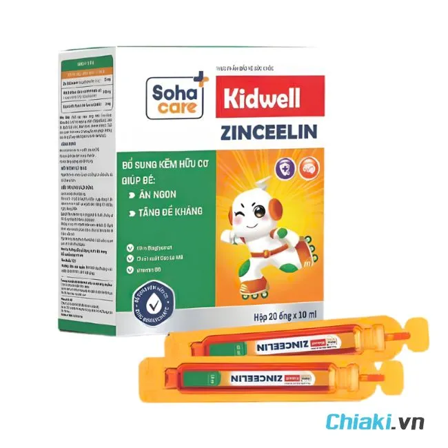 Kẽm ống cho trẻ Kidwell Zinceelin