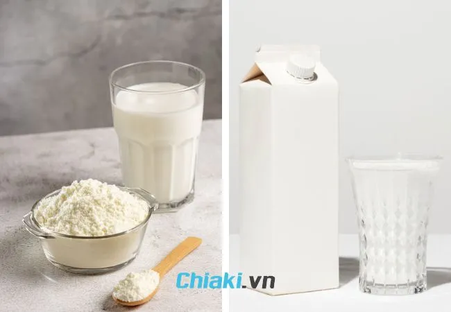 Sữa bột v&agrave; sữa pha sẵn loại n&agrave;o tốt hơn
