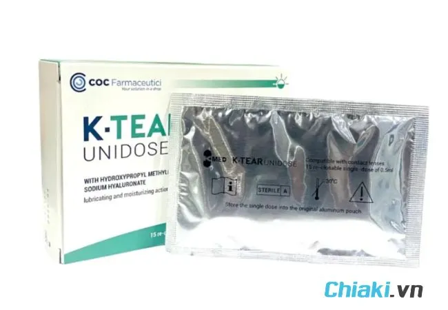 Nước nhỏ mắt nh&acirc;n tạo dạng t&eacute;p K-Tear Unidose