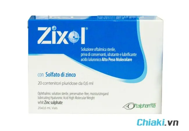 Nước nhỏ mắt nh&acirc;n tạo dạng t&eacute;p Zixol&nbsp;