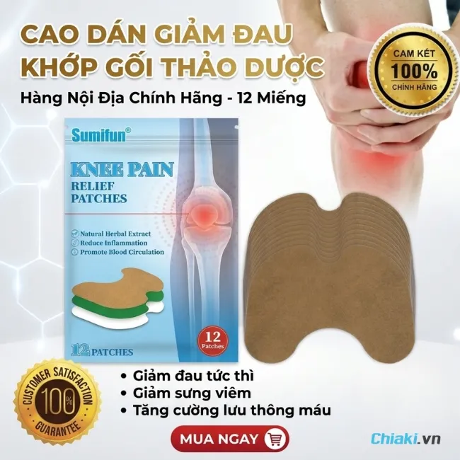 Miếng d&aacute;n Mugwort Ngải Cứu Trung Quốc l&agrave;m tan xơ cứng khớp v&agrave; xua tan cảm gi&aacute;c nhức mỏi